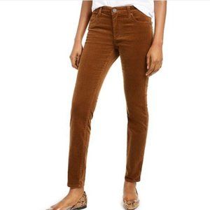J.Jill Brown Vicuna Style Slim Leg Corduroy Pants